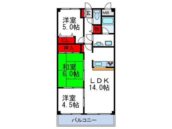 フレグランス園の物件間取画像